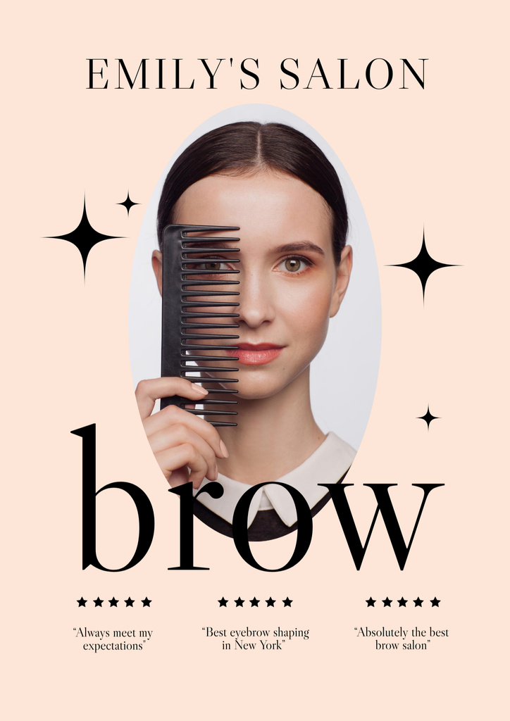 Modèle de visuel Beauty and Hair Style Salon Promo - Poster B2