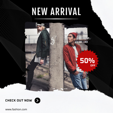 New Arrival of Urban Clothes Instagram Design Template