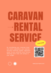 Caravan Rental Offer with Cartoon Bus