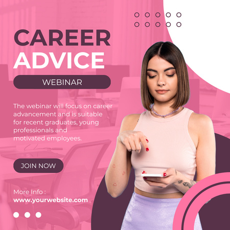 Career Improvement Course for Women Instagram Design Template