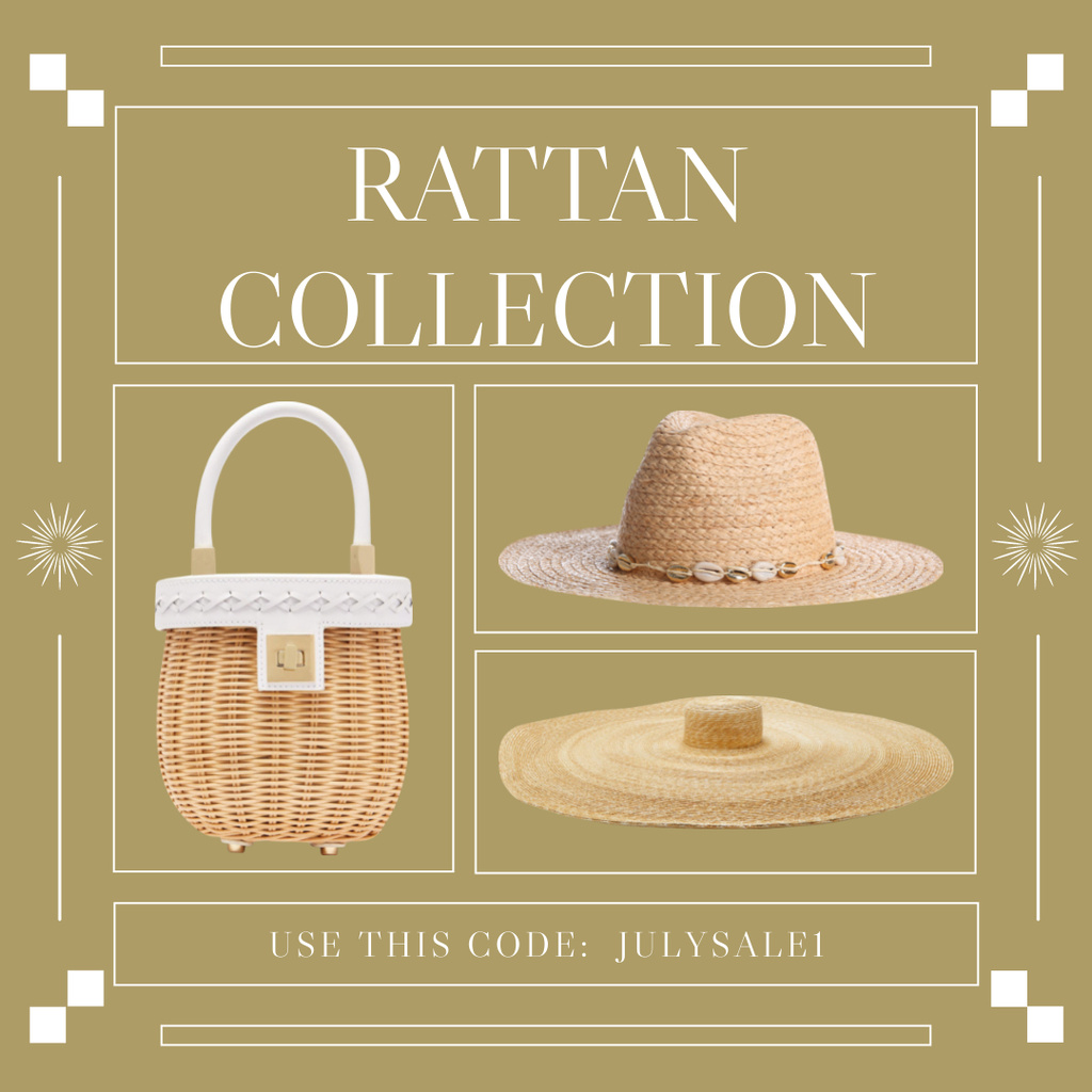 Designvorlage Promo of Stylish Accessories Collection für Instagram
