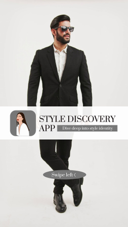 Ontwerpsjabloon van TikTok Video van Handige applicatie voor het ontdekken van stijlen met outfits