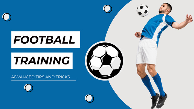 Template di design Tips For Football Training Youtube Thumbnail