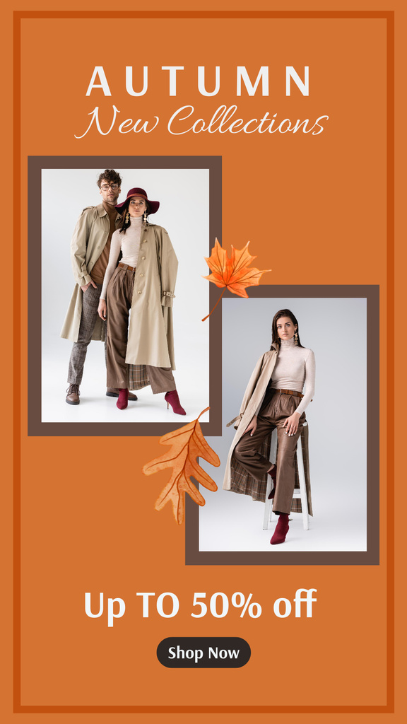 Template di design Autumn New Collection Collage Instagram Story