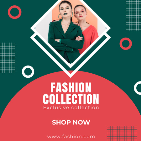 Fashion Collection of Exclusive Female Wear Instagram Design Template