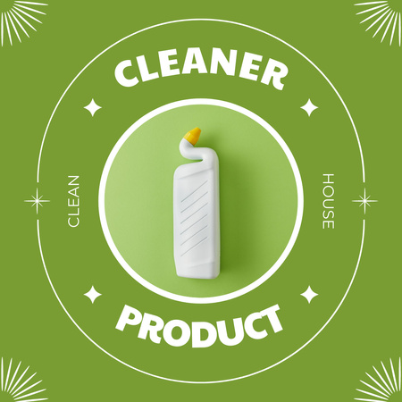 Cleaning Product Green Instagram Πρότυπο σχεδίασης