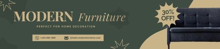 Discount on Modern Furniture Ebay Store Billboard Πρότυπο σχεδίασης