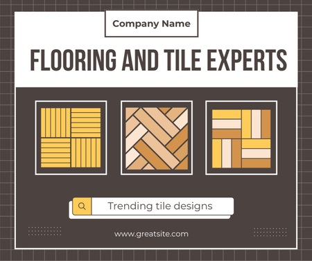 Flooring & Tile Expert Services Announcement Facebook Design Template