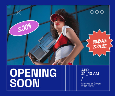 Platilla de diseño Urban Space Opening Announcement Facebook