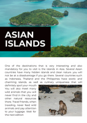 Beautiful Destinations on Asian Islands
