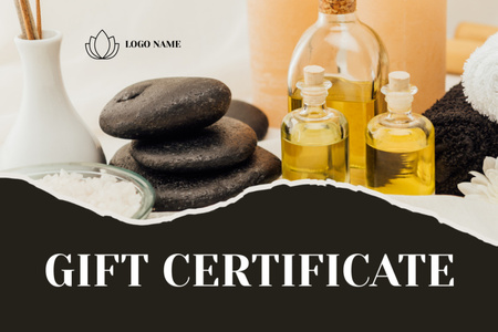 Spa and Massage Therapy Discount Gift Certificate Design Template