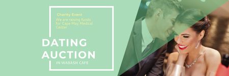 Dating Auction in Cafe Email headerデザインテンプレート