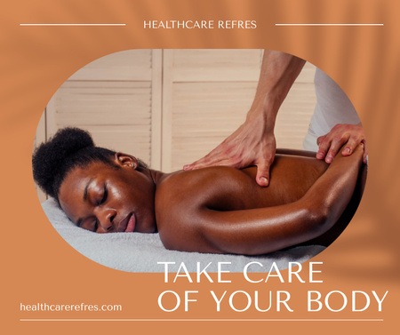 Massage Therapy Offer Facebook Šablona návrhu