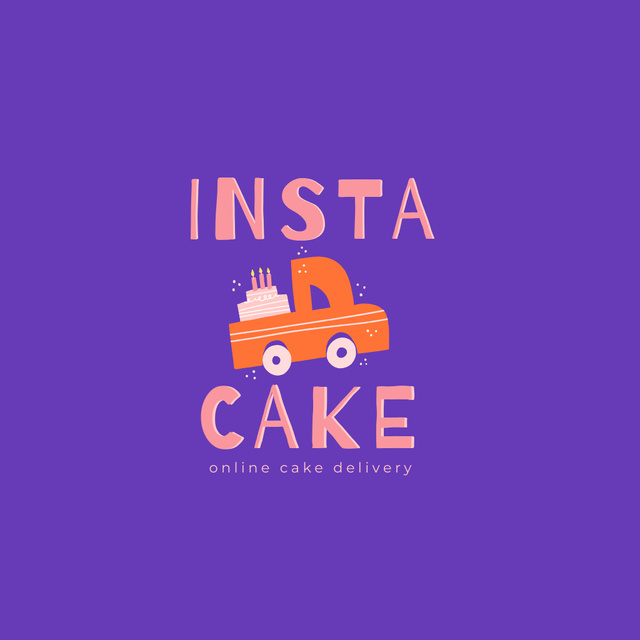 Platilla de diseño Cakes Delivery Services Offer Logo