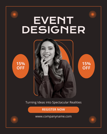Platilla de diseño Discount on Spectacular Event Design Instagram Post Vertical