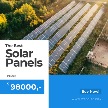 Designvorlage Solar Panel Sale Offer für Instagram