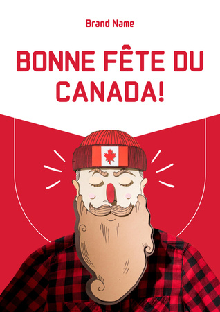 Canada Day Greetings Poster Tasarım Şablonu