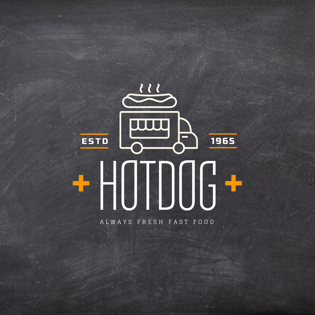 Delicious Hotdog Offer Logo Šablona návrhu