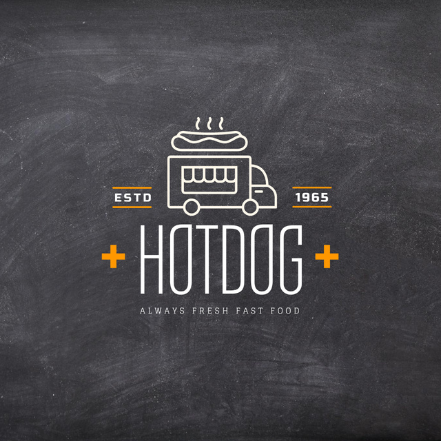 Platilla de diseño Delicious Hotdog Offer Logo