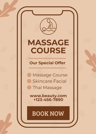 Massage Services Special Offer Flayer Design Template