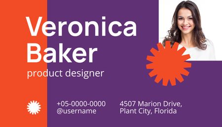 Product Designer Services Offer Business Card US Design Template