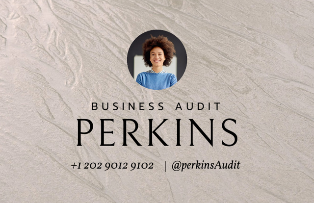 Business Audit Services Offer Business Card 85x55mm Design Template