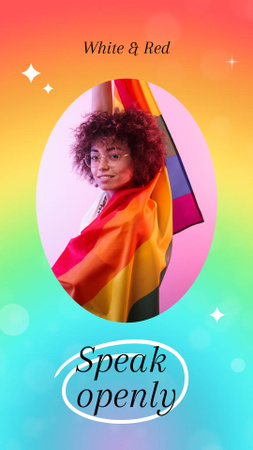 LGBT Education Announcement Instagram Video Story Modelo de Design
