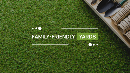 Designvorlage Professionelle Rasenpflege für einen familienfreundlichen Garten für Youtube