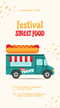 Festival of Street Food Instagram Story Design Template