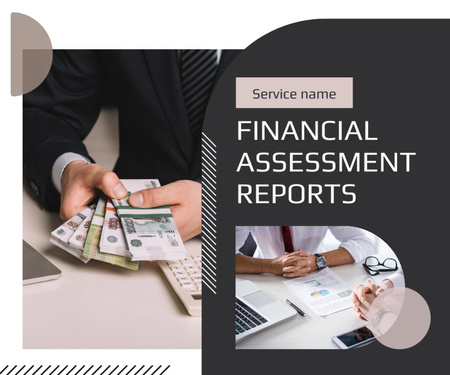 Financial Assessment Reports Medium Rectangle Πρότυπο σχεδίασης
