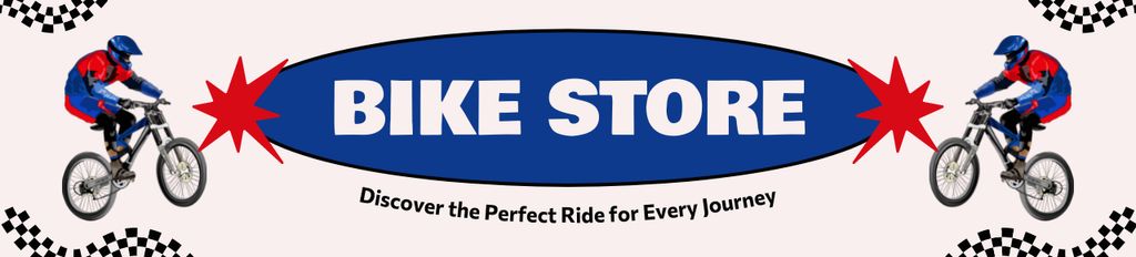 Plantilla de diseño de Extreme Sport Bicycles Store Ebay Store Billboard 