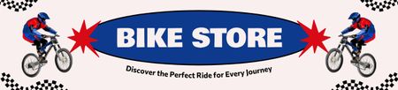 Loja de bicicletas para esportes radicais Ebay Store Billboard Modelo de Design