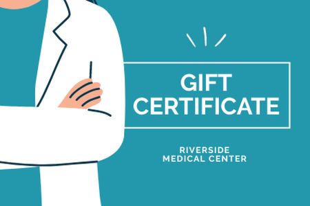 Ontwerpsjabloon van Gift Certificate van Medical Center Services Offer