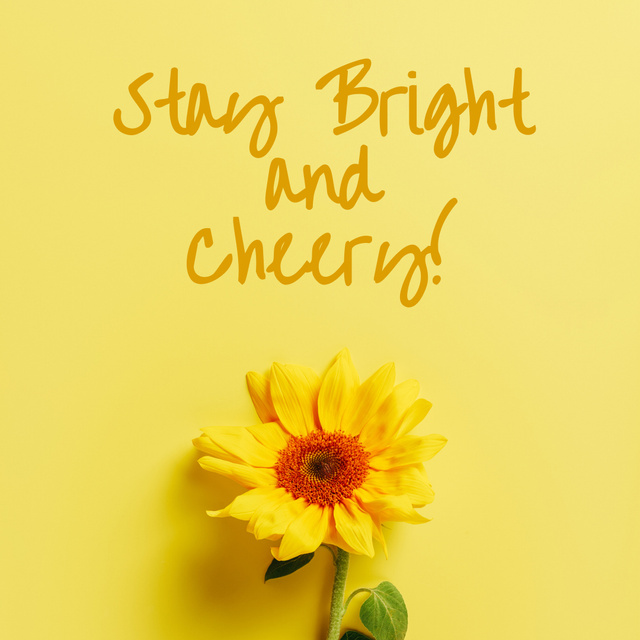 Motivational Phrase to Stay Cheery Instagramデザインテンプレート
