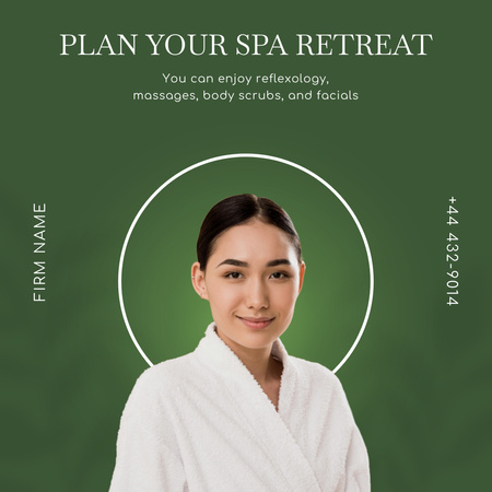 Inspiration to Try Spa Retreat Instagram Design Template