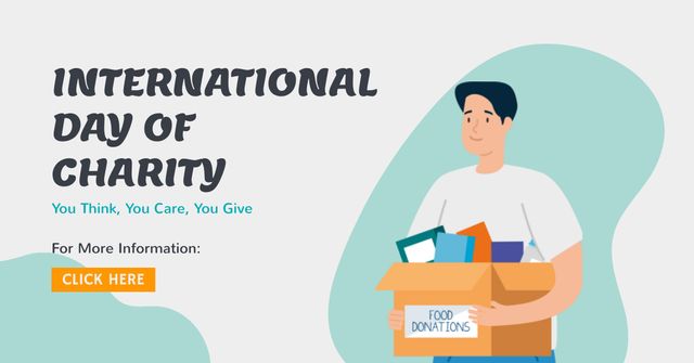 Plantilla de diseño de International Day of Charity Facebook AD 