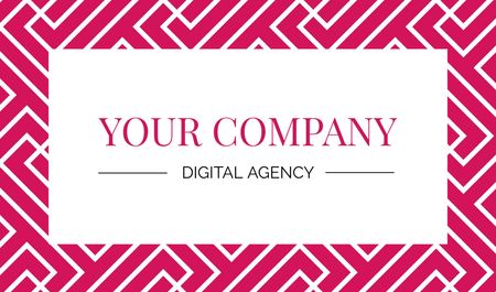 Designvorlage Digital Agency Ad für Business card