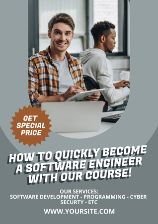 Platilla de diseño Special Price on Programming Course Poster