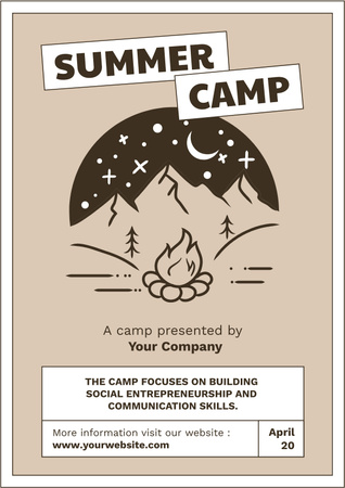 Poster summer camp  Poster Design Template