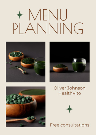 Modèle de visuel Healthy Nutritional Menu Planning - Flayer
