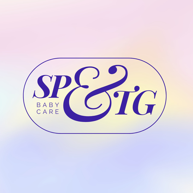 Designvorlage SP&TG baby care logo design für Logo