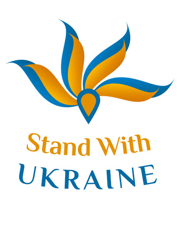 Call to Stand with Ukraine  T-Shirt Design Template