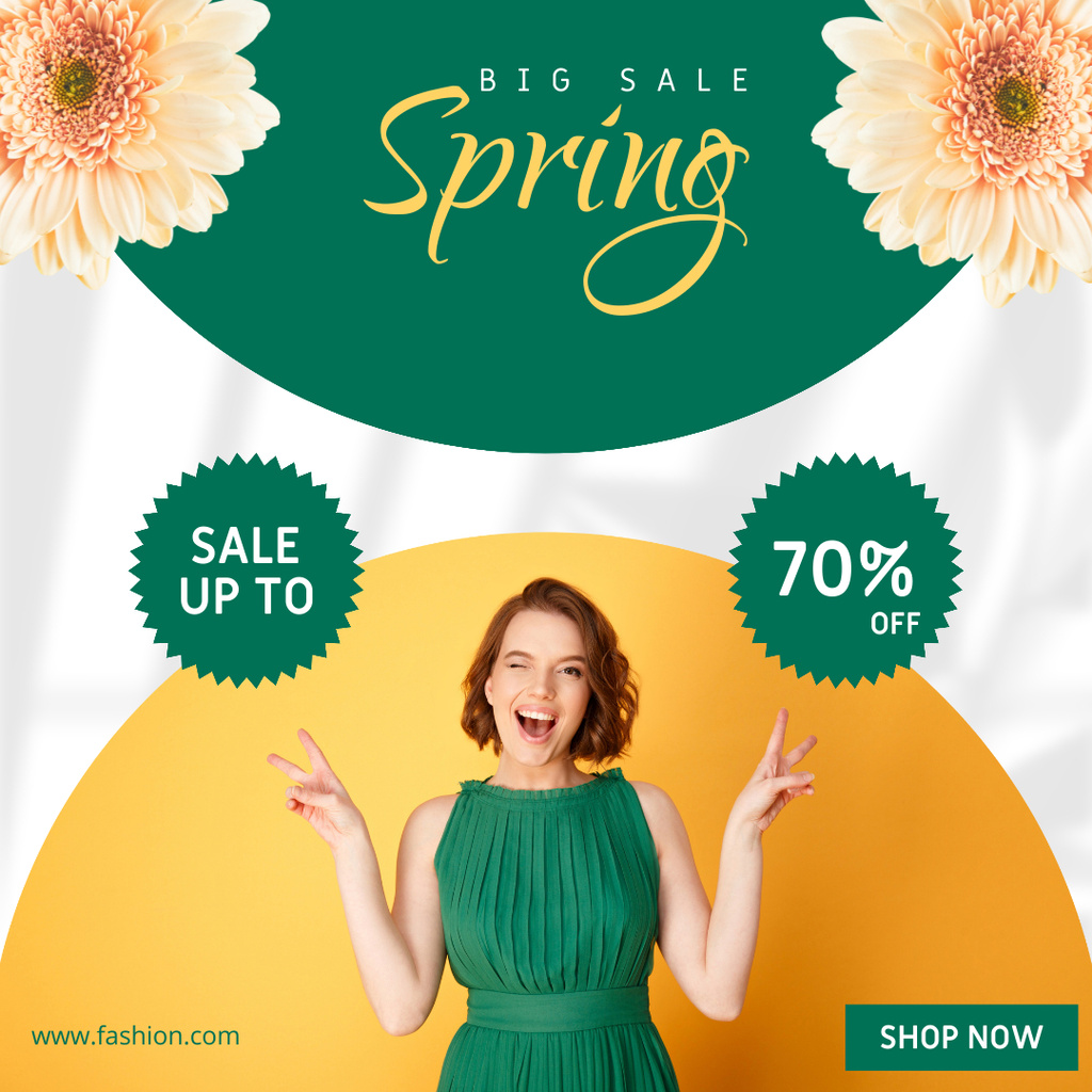 Spring Sale Offer Instagramデザインテンプレート