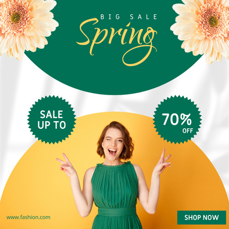 Spring Sale Offer Instagram Design Template