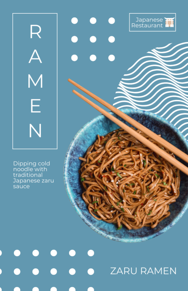 Offer of Tasty Ramen Recipe Card Πρότυπο σχεδίασης