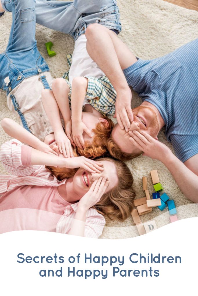 Parenthood Courses Ad with Parents and Daughter Tumblr Šablona návrhu