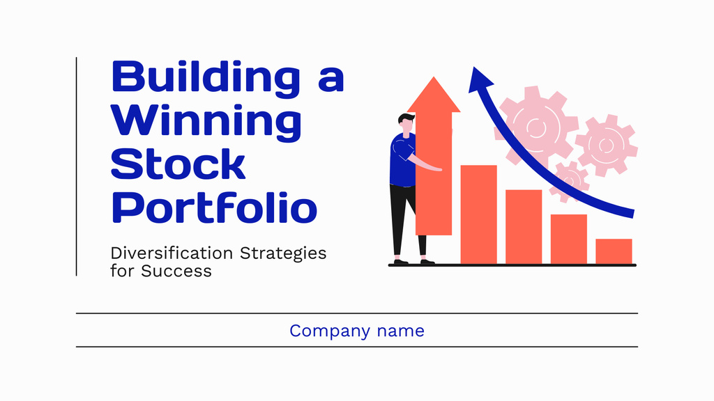 Stock Trading Portfolio Building Presentation Wide Šablona návrhu