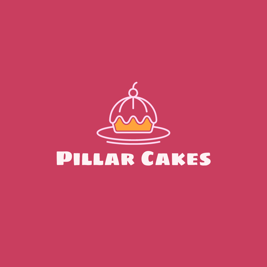 pillar cakes,bakery logo design Logo Modelo de Design