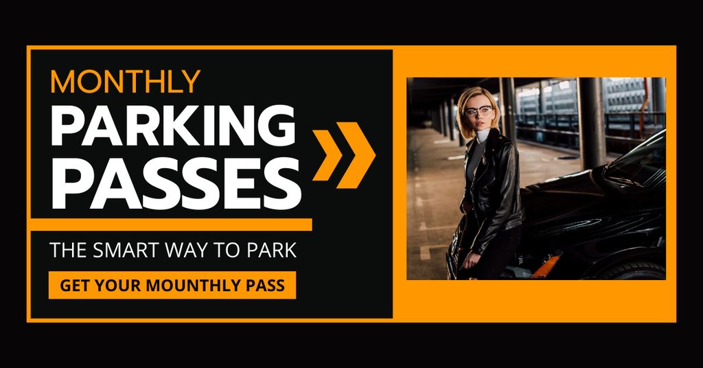 Parking Pass Offer Facebook AD Tasarım Şablonu