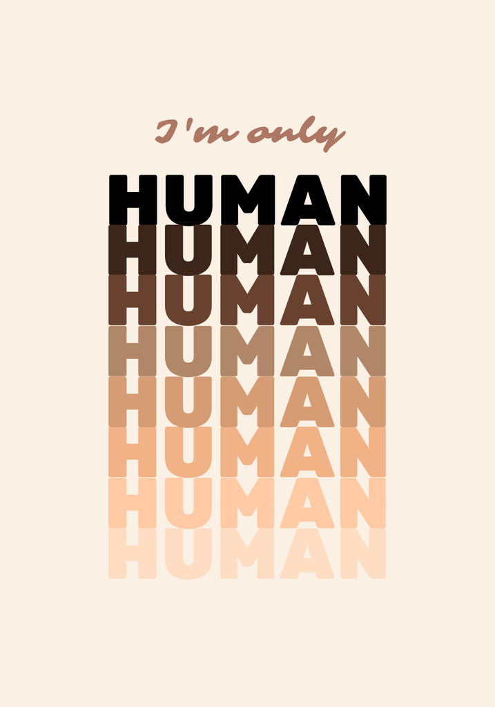 Plantilla de diseño de Diverse Types of Humans Skin Color Poster 28x40in 